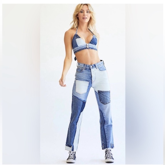 REVICE Denim - REVICE Matchmaker Love at First Sight Patchwork Jeans Size 28